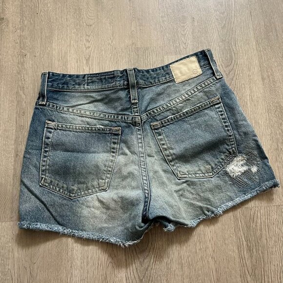AG Ag-Ed Adriano Goldschmied shorts raw edge womens 27R/W30 The Sadie - Picture 10 of 10
